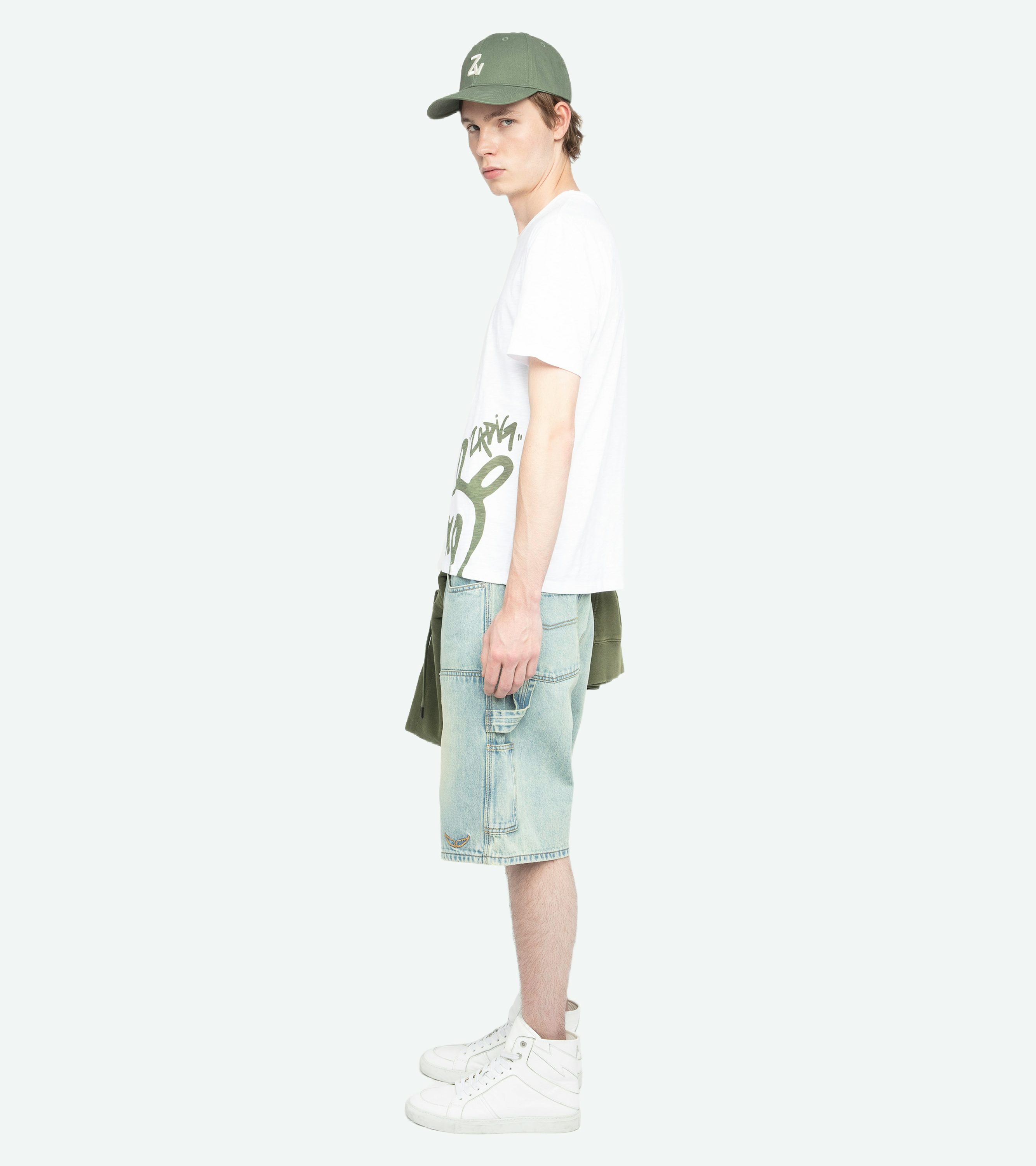 Stockly T-shirt - Short-sleeved T-shirt with front print.